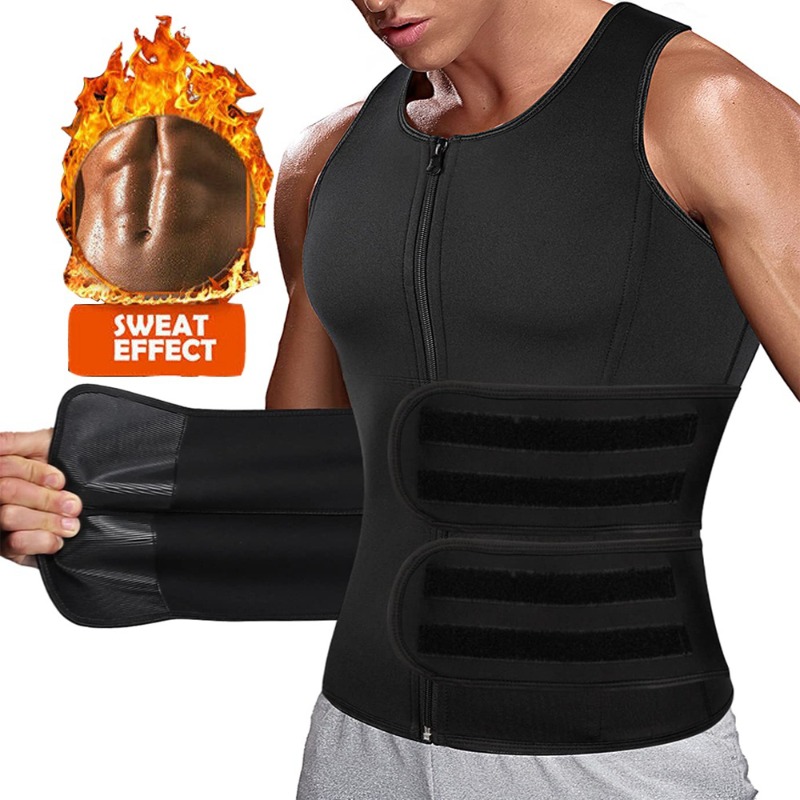 Crossfit Weight Vest - Qtree 네오프렌 바디 셰이퍼 조끼 남성용,