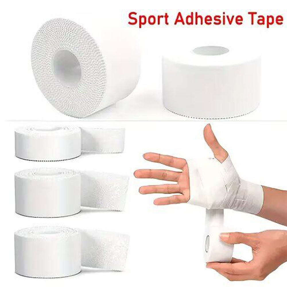 Finger Tape Athletic - 3롤 흰색 스포츠 운동 붕대 거즈