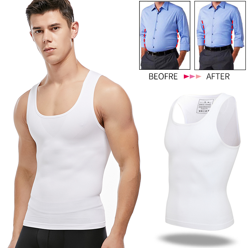 Crossfit Weight Vest - 남성 슬리밍 바디 셰이퍼 가슴 압축