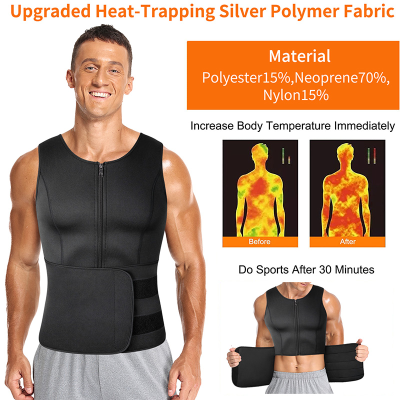 남성 네오프렌 사우나 지퍼 허리 트레이너 코르셋 조끼  - Crossfit Weight Vest 리뷰 및 가격