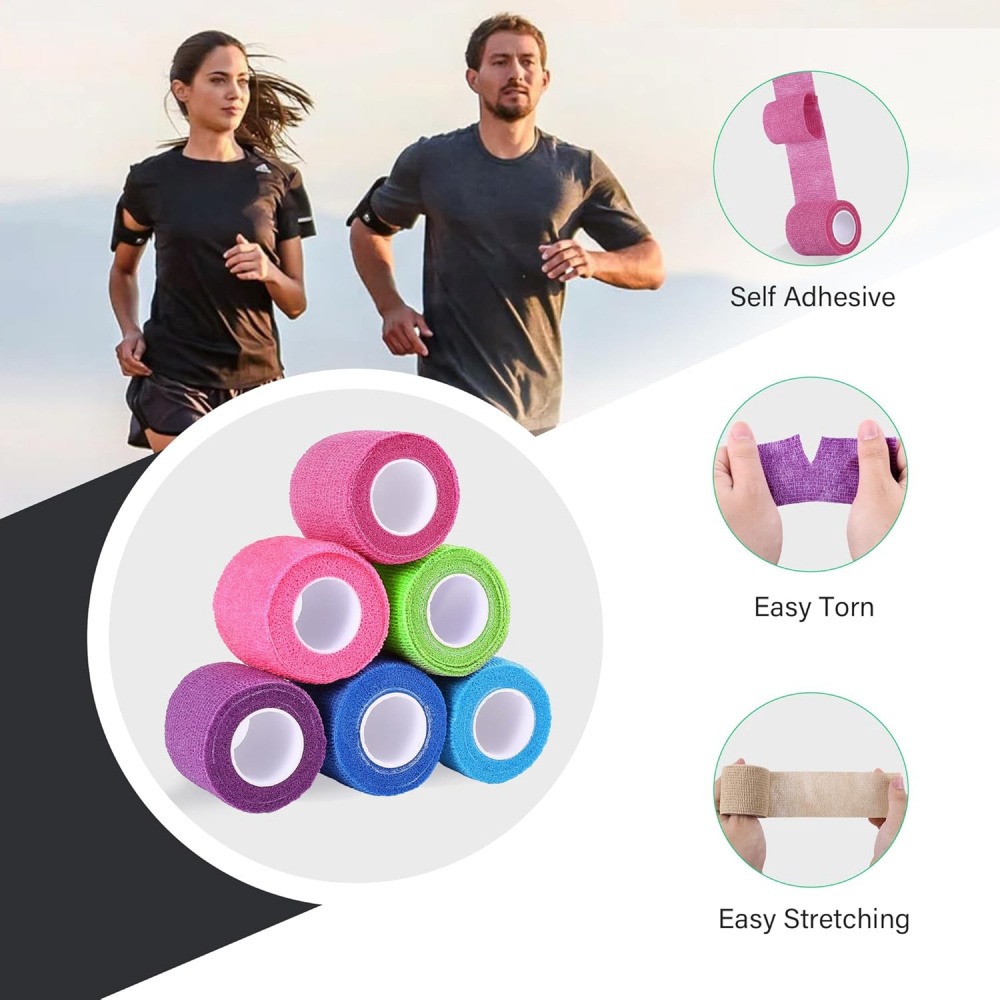 2개입 자가 접착식 코히시브 붕대 랩, 2.5cm x  - Finger Tape Athletic 리뷰 및 가격