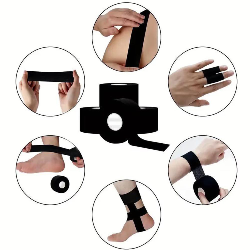3롤 흰색 스포츠 운동 붕대 거즈 테이프 - 끈적임 없 - Finger Tape Athletic 리뷰 및 가격