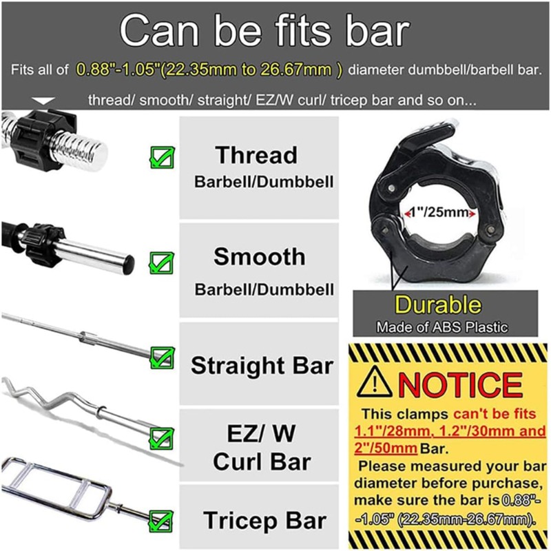 1쌍 25/28/30mm 퀵 릴리스 바벨 클램프 스핀  - Landmine Barbell Attachment 리뷰 및 가격