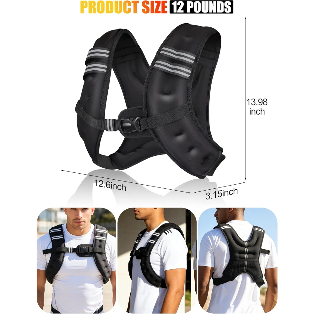 피트니스 웨이트 조끼, 철제 펠릿으로 사전 충전된 조절 - Crossfit Weight Vest 리뷰 및 가격
