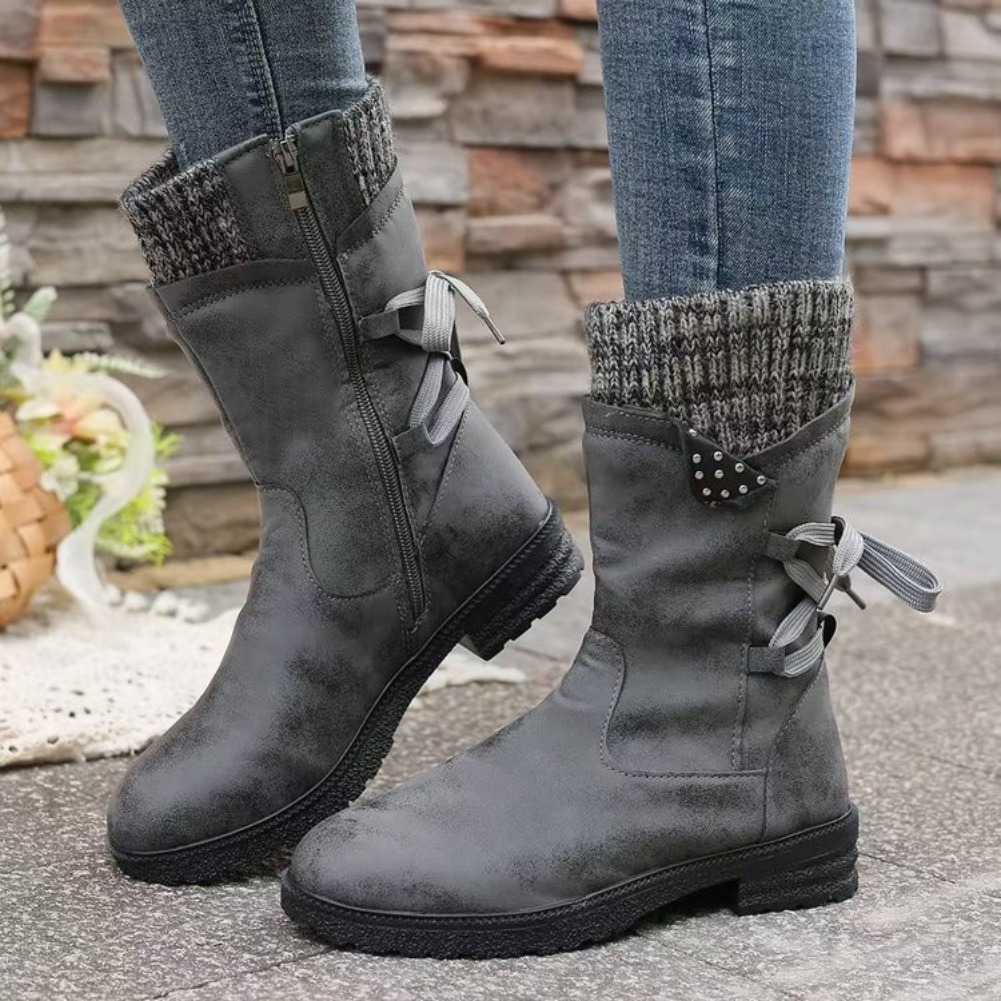 2025년 신상 여성 부츠 가을 겨울 신상 무릎 높이  - Crossfit Youtube 리뷰 및 가격